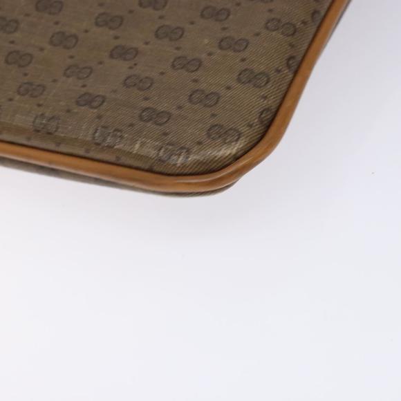 GUCCI Micro GG Supreme Clutch Bag PVC Beige 017 123 0025 Auth gh252